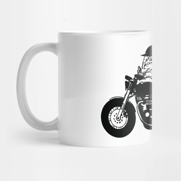 Squirrel Biker with helmet Design - For Squirrel Lovers by Graphic Duster